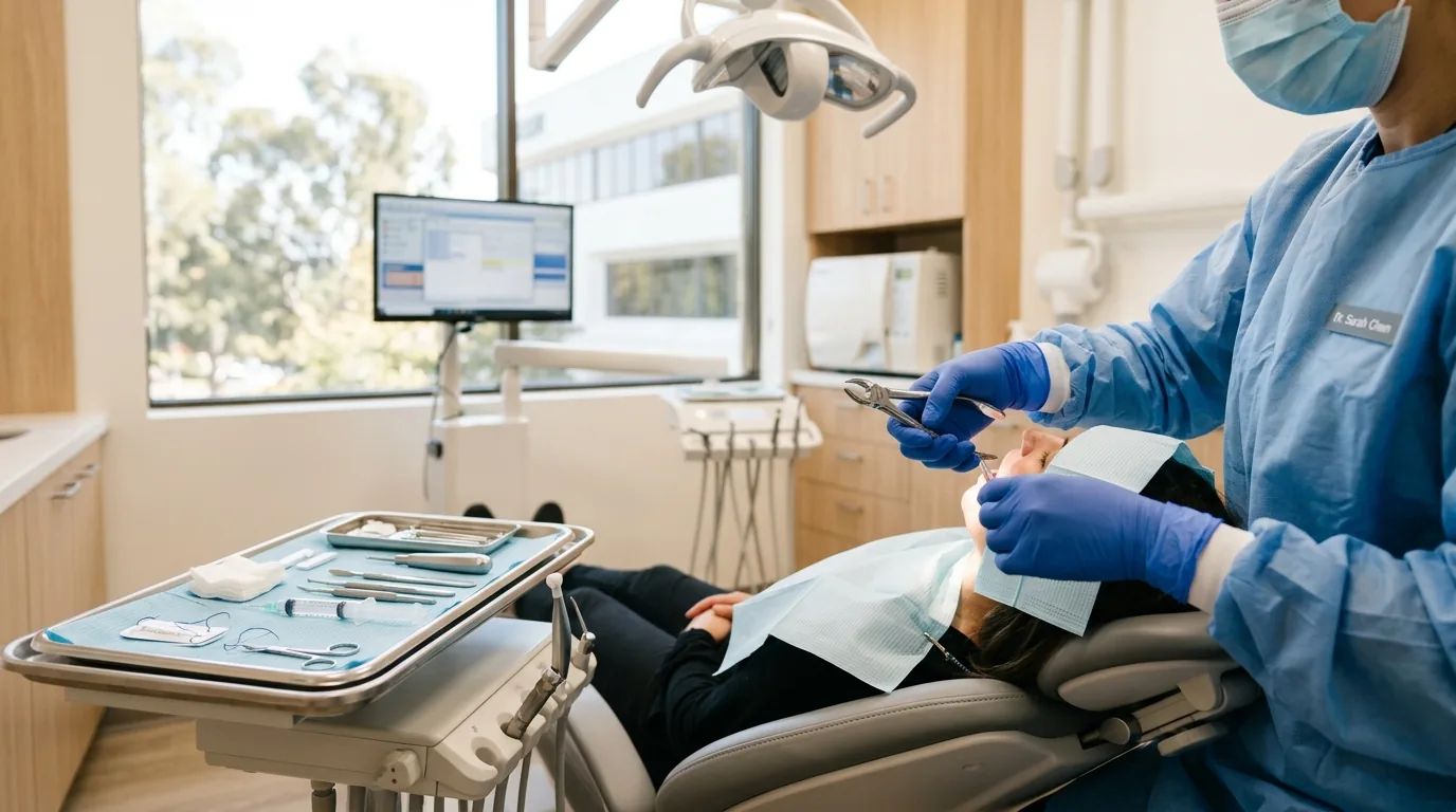 Tooth extraction procedure